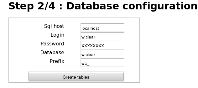 Database information